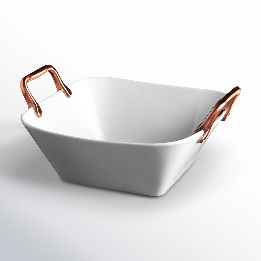 White Serveware Square Serving Bowl