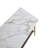 Coffee Table Rectangular Center Table for Living Room Open Space Side Table with Metal Frame