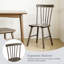Chaises de salle à manger modernes en bois à dossier Mid-Century de 17 po Phaong Phaong-1348388495