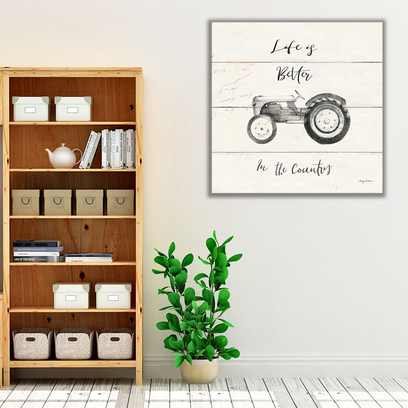 «Life at Home II Shiplap», reproduction d'art sur toile, H 24 po x l 24 po