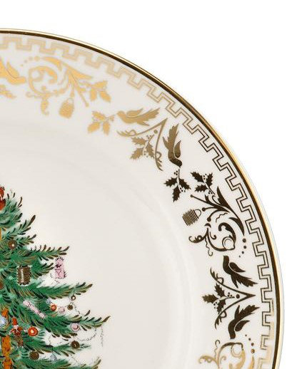 Spode Christmas Tree Gold Salad Plate 8"