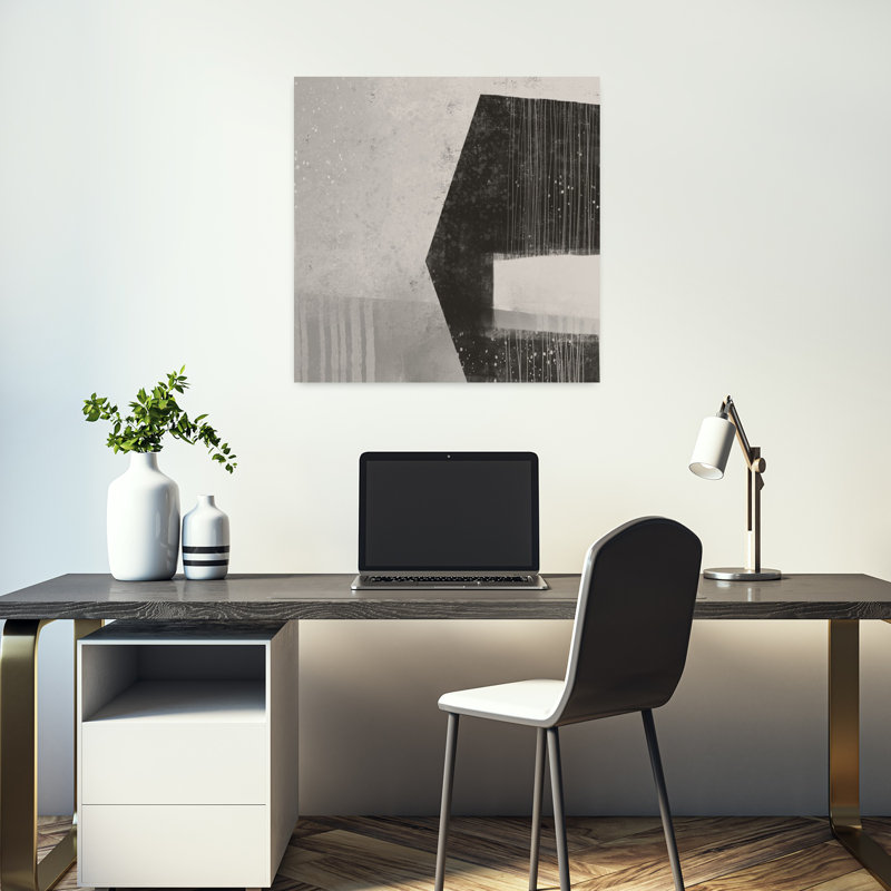 Art contemporain, art expressionniste contemporain abstrait, H 18" x l 18"
