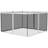 Outsunny Replacement Mesh Sidewall Netting For Patio Gazebos And Canopy Tents With Zippers (Sidewall Only)