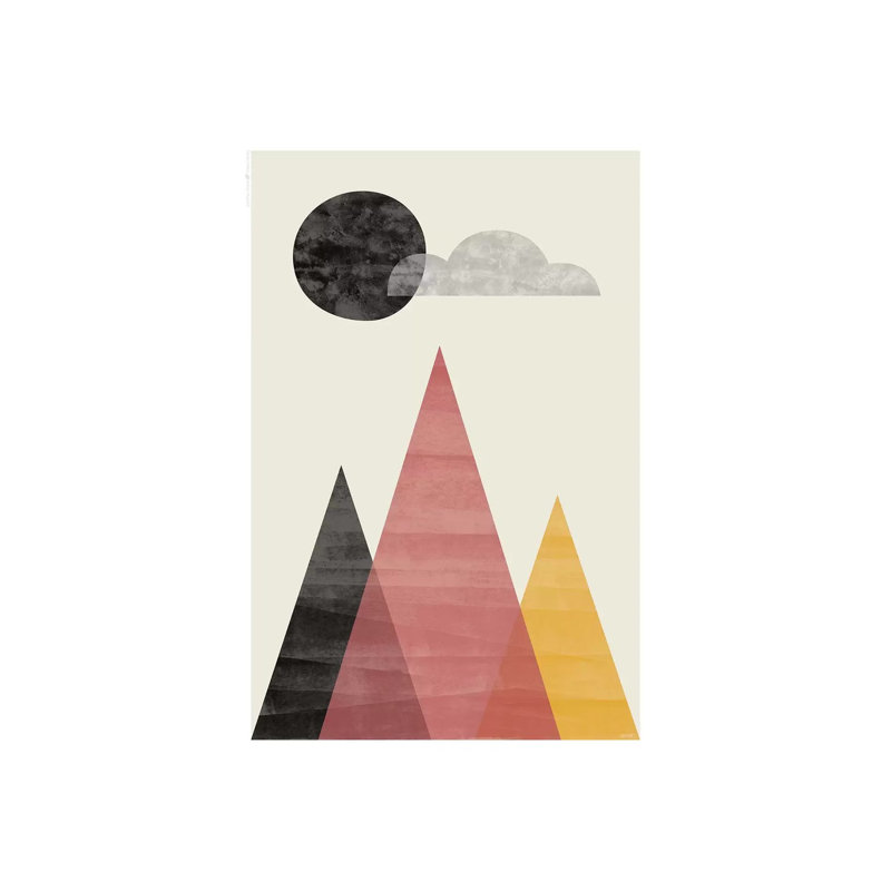 Mountains II by TomasDesign - Wrapped Canvas Painting, 20.32 cm H x 30.48 cm W
