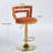 Wardat Set of 2 Bar Chair with Golden Iron Tube Legs-621410228