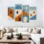 «Minimalist Architecture XVIII» sur toile, reproduction de 4 pièces-1567466370