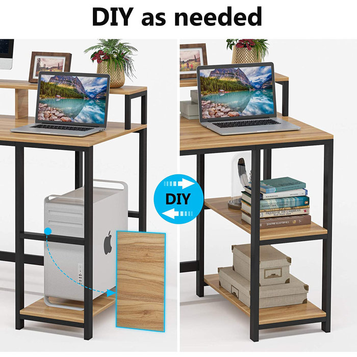 17 Stories Hunter-Clay Computer Desk & Reviews | Wayfair
