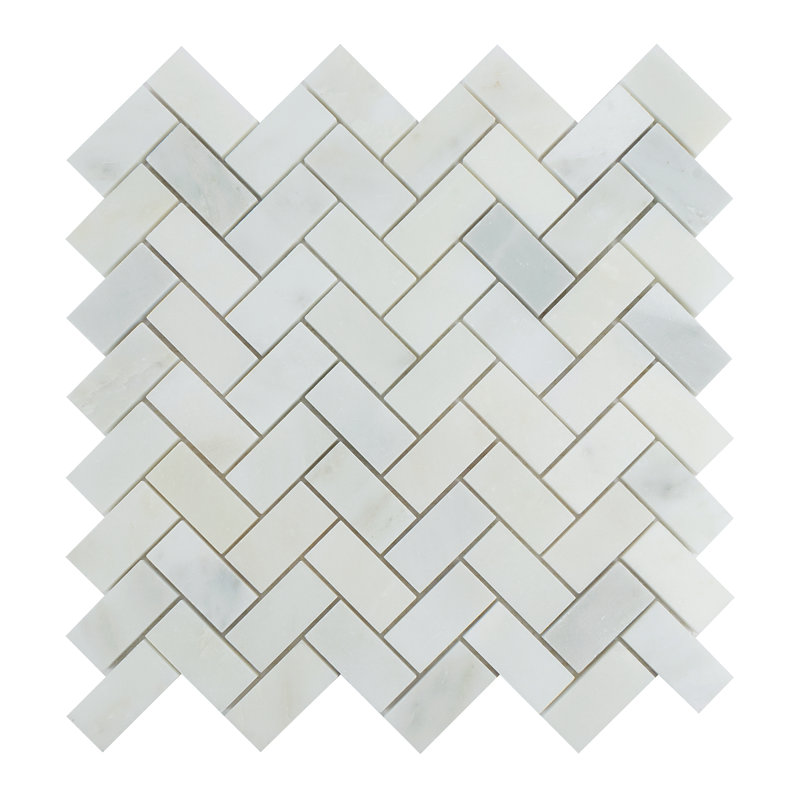 0.94" x 1.96" Marble Mosaic Wall Tile