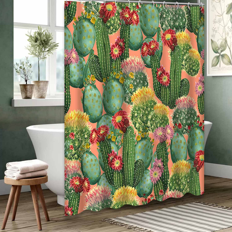 Rideau de douche rose imperméable, rideaux de douche pour la salle de bain avec 12 crochets, L 72 po x l 84 po