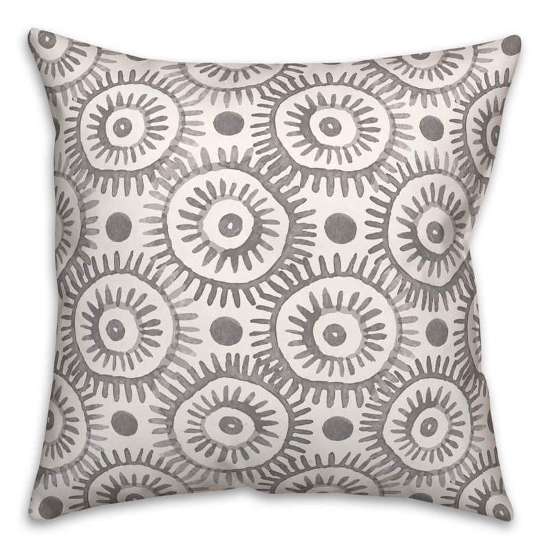 Outdoor Throw Pillow, Gray, 18" x 18"