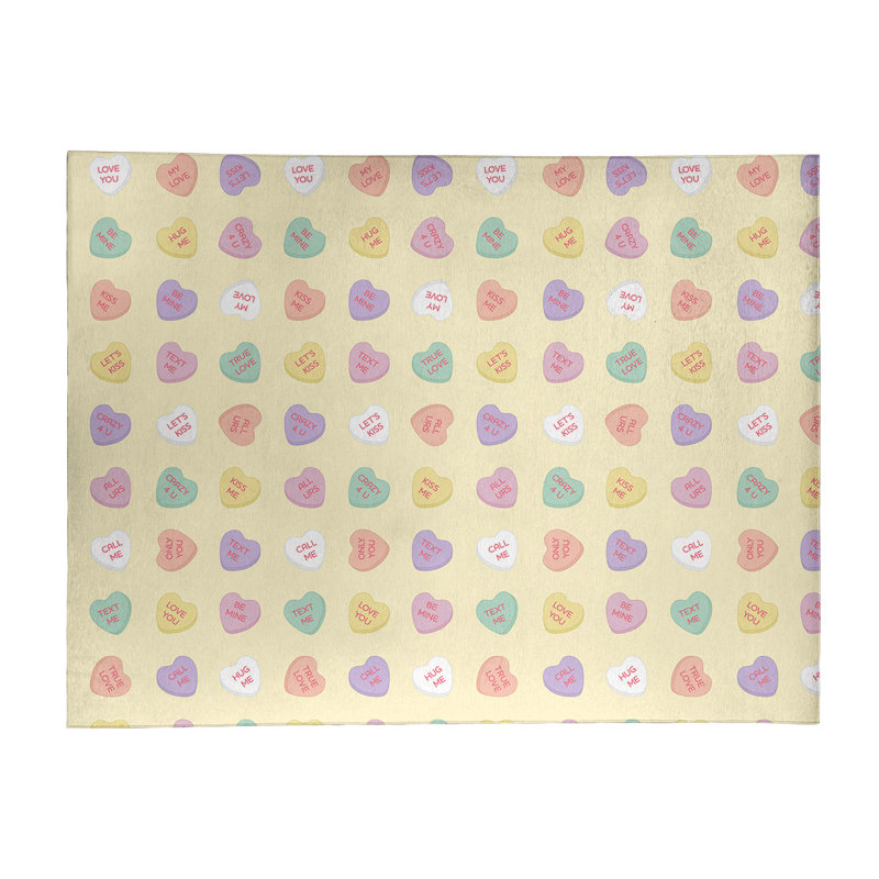 Tapis jaune/rouge/mauve zone fait main, Rectangle 8 pi x 10 pi