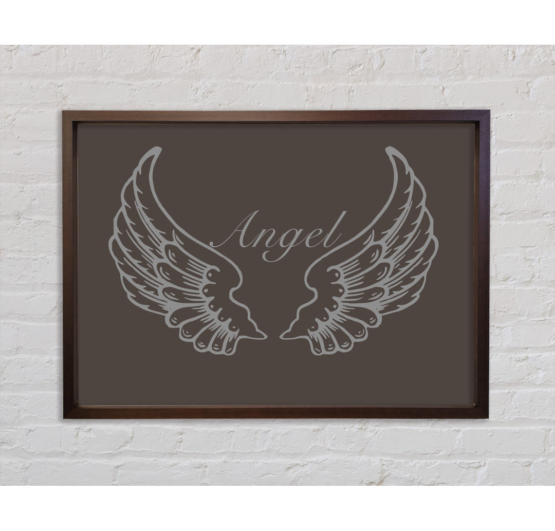 Angel Wings Chocolate - Einzelner Bilderrahmen Kunstdrucke auf Leinwand