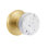 Mortaise intérieure Emtek Select Passage avec rosette Watford et tige conique, bouton Terrazzo clair (droite)