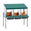 Boîtes de nidification pour poulets - boîte 3 trous avec pieds et couvercle