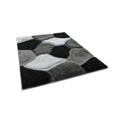 Holleman Geometric Shag Area Rug