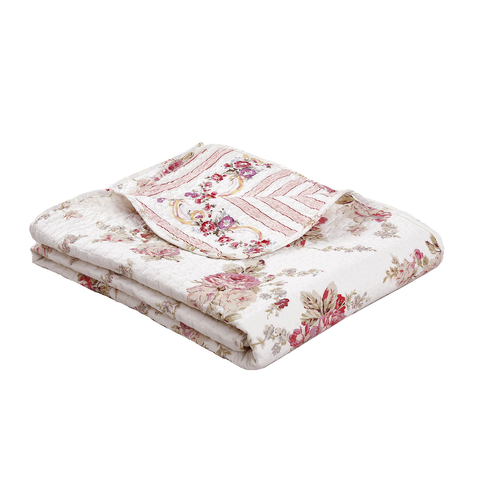 Priscilla Floral Embroidered Egyptian Cotton Bedding Set