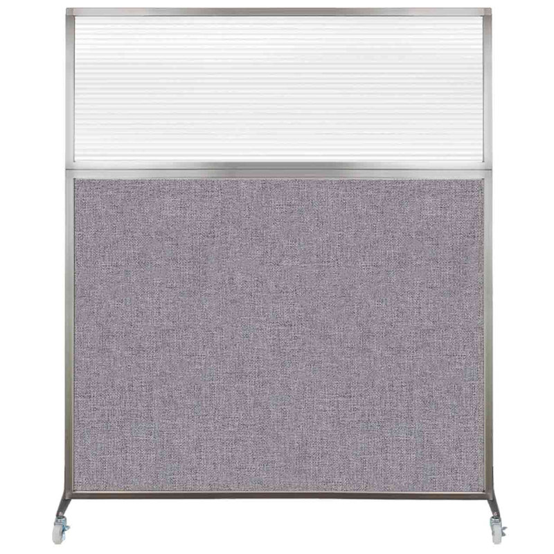Cloison de bureau Hush, Longueur 60 po, Gris nuageux