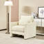 Assise rembourrée en chenille moderne - structure en bois massif avec rembourrage épais pour plus de confort Convient à différents styles Instructions d'assemblage faciles Base de fauteuil chic Coussin luxueux pour la vie-1021838775