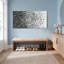 Motif de vagues abstraites en noir et blanc, impression sur toile tendue sur toile, ensemble de 1-135352959
