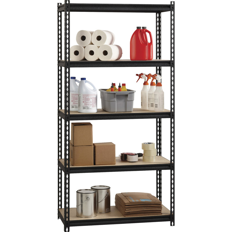 Osvani Steel Adjustable Shelving Unit, 72" H x 48" W x 24" D