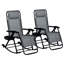 Chaises berçantes d'extérieur 2 pièces Outsunny
