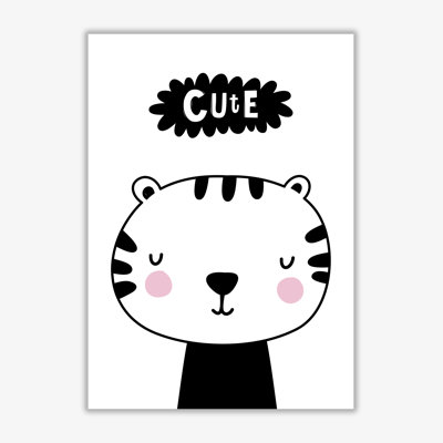 Cute Scandi Tiger - Painting