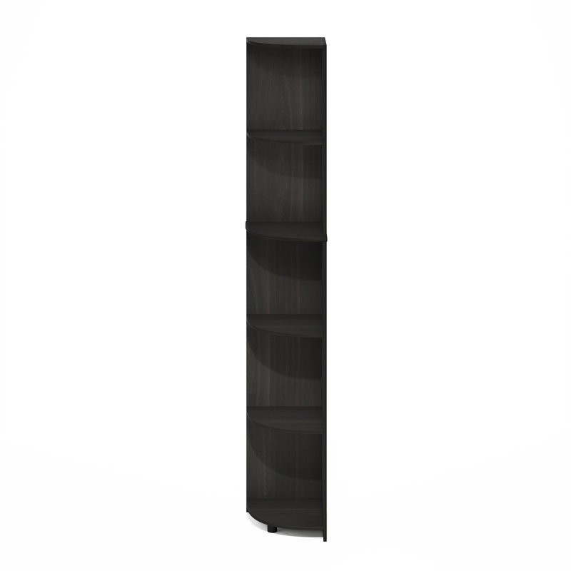 Sharee 5-Tier Corner Shelf Bookcase, Bookshelf, Espresso