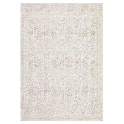 Tapis lavables rétro à motif floral vieilli pour le salon, la chambre de bébé et la salle à manger