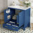30" Bathroom Vanity with Single Sink, Combo Cabinet Undermount Sink, Bathroom Storage Cabinet with 2 Doors and a Drawer, Soft Closing, Multifunctional Storage, Solid Wood Frame-109013942