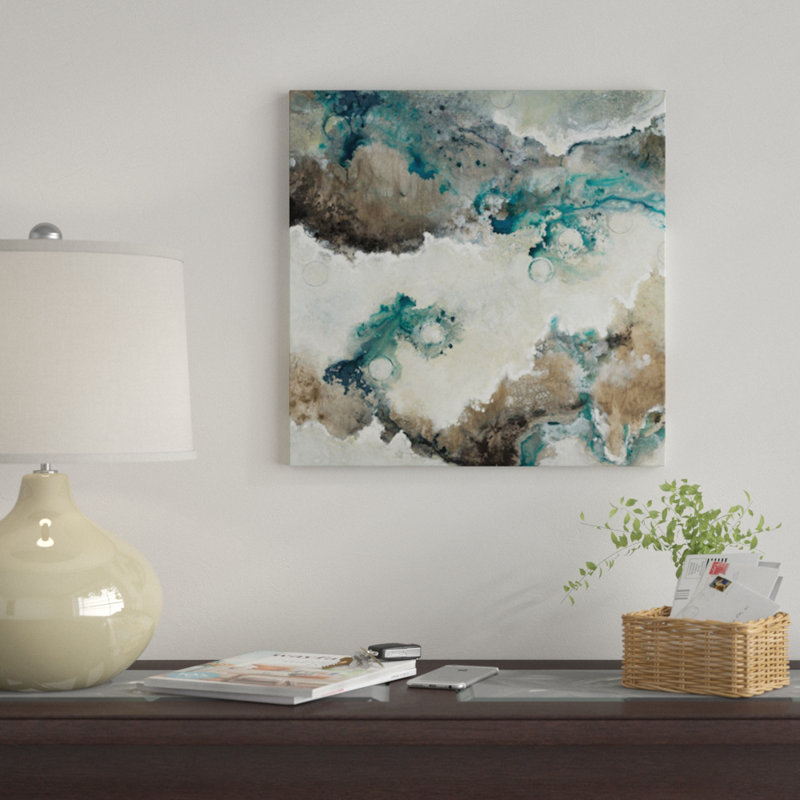 « next wave », reproduction sur toile, H 12 po x l 12 po x P 0,75 po, Pas de tapis, Toile tendue