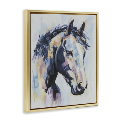 Cadre flottant Vivid Equine Portrait, design par Svetlana Aleynikova