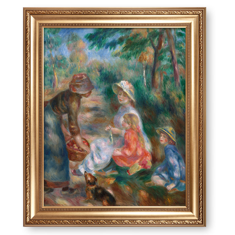 Le vendeur de pommes par Pierre-Auguste Renoir, H 36 po x l 30 po