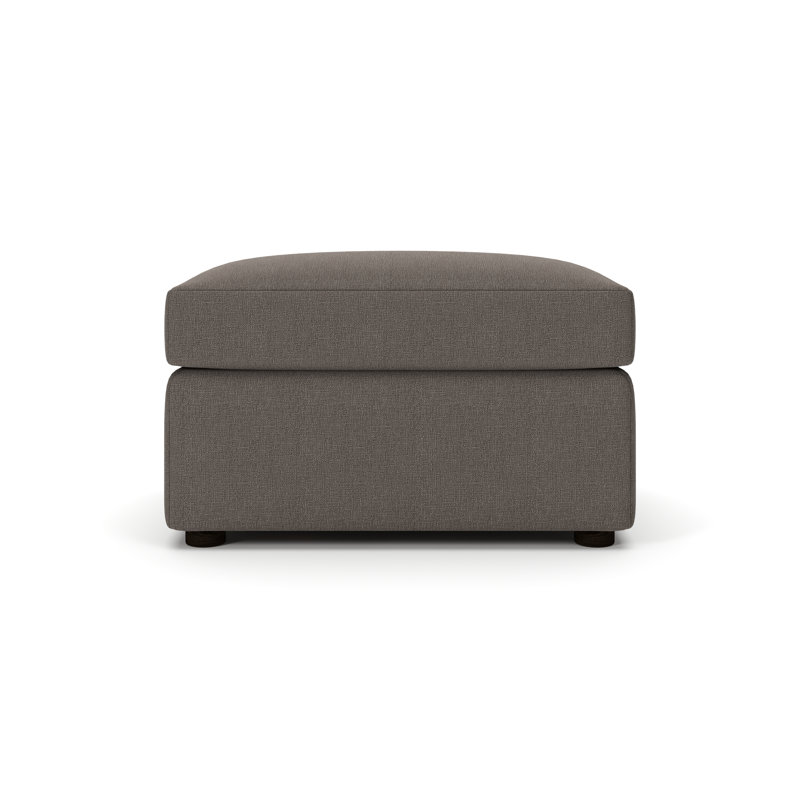 Pouf rembourré Cécilia, Gris anthracite Drusky