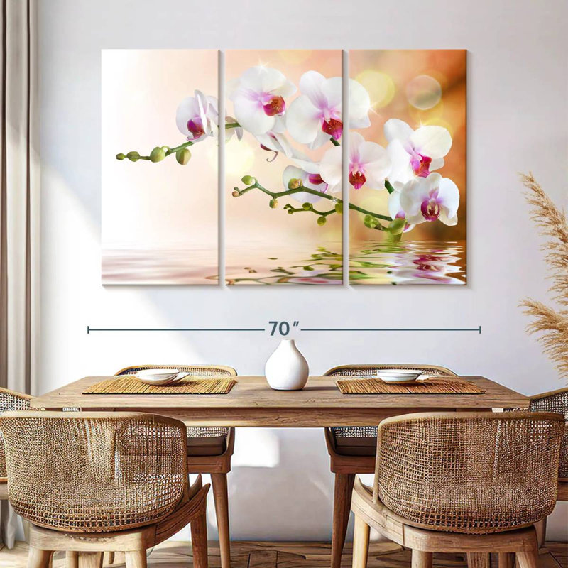 Orchidée Harnek sur l'eau, H 24 po x l 38 po