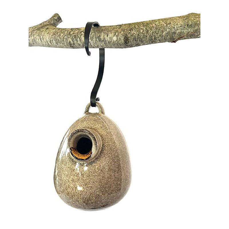 Pisco Egg 7 in x 7 in x 9 in Birdhouse, Green