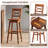 Kellynn Swivel Solid Wood Counter Stool-526743349