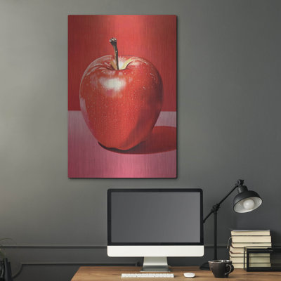 «Red Apple» par Andreas Magnusson, art mural en métal