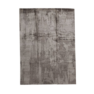Abstract Area Rug in Copper
