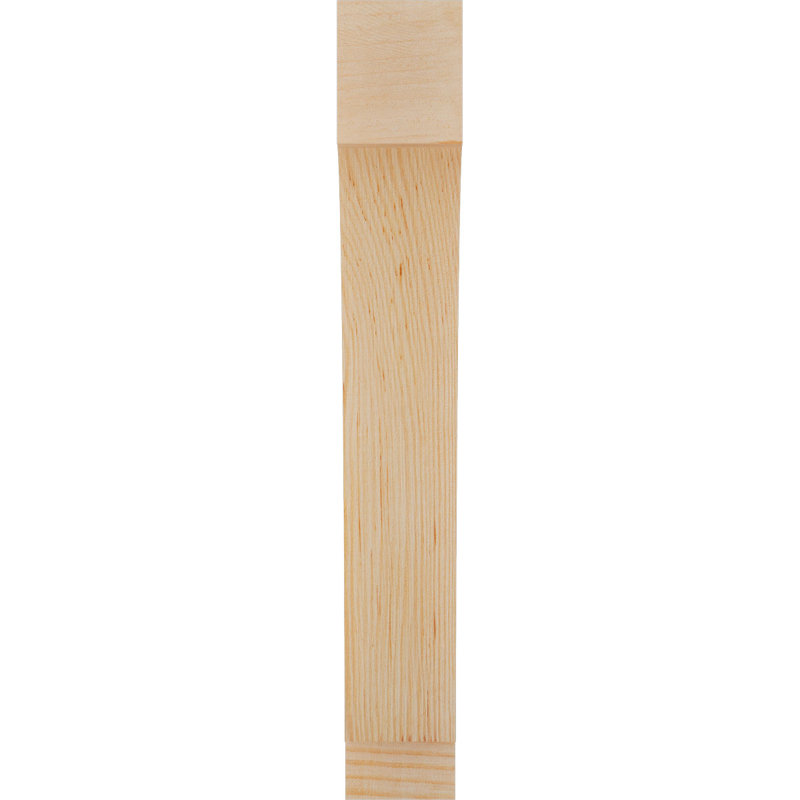 Attelle impériale du genou, Sapin de Douglas, H 24 po x l 3,5 po x P 12 po, Lisse