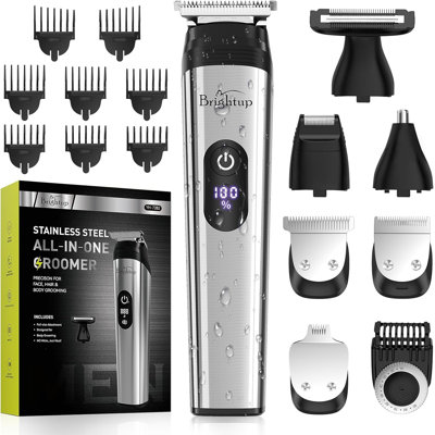 Tondeuse à barbe pour homme, rasoir électrique rechargeable