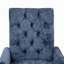 Chaise de salle à manger rembourrée en tissu de chenille, pieds courbés en bois massif, élégante chaise de salle à manger capitonnée pour salle à manger club, paquet simple-1121905627-1121905628
