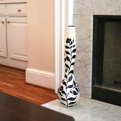 Vase de plancher en céramique Allegra