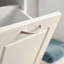 Armoire à panier à linge inclinable en bois d'ingénierie H 31 po avec panier coulissant pour salle de bain, petits espaces