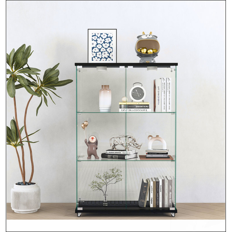 Bar à vin brun modulaire avec rangement de 24 bouteilles en noyer, parfait pour recevoir et organiser votre collection de vins.