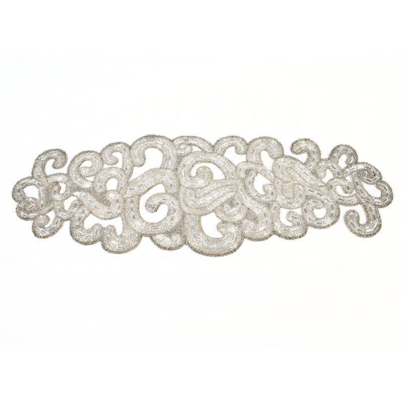 Silver Lace Motif Runner