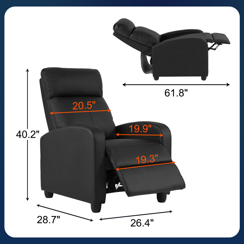 Mason Faux Leather Reclining Massage Chair