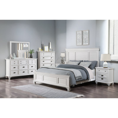 Momo White Panel Bedroom Set