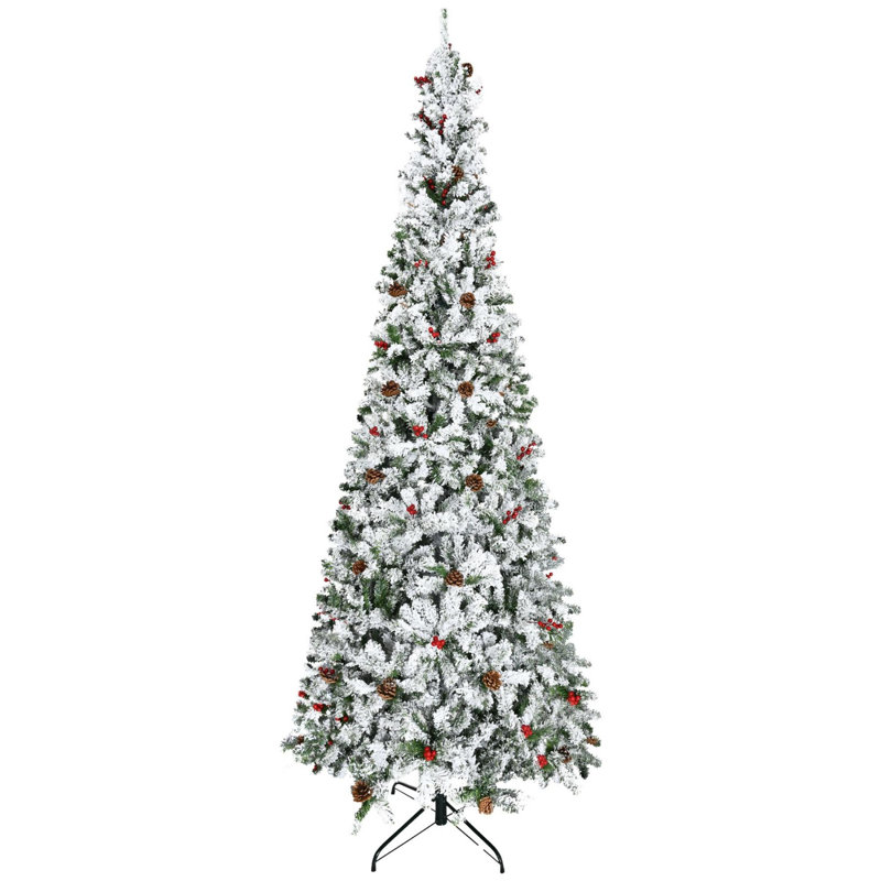 Arbre de Noël artificiel enneigé, 9'