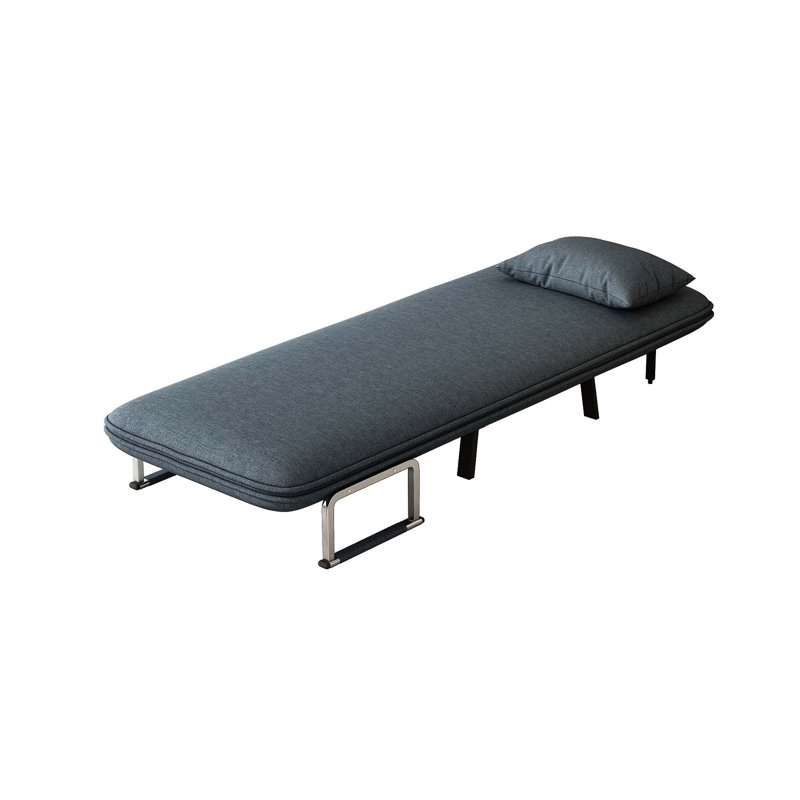 Versatile Convertible Chair Bed with Adjustable Backrest and Pillow for Home and Office
