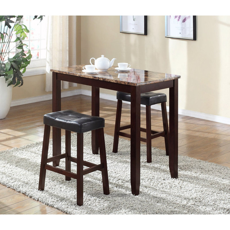 Table pour petit déjeuner 3 pièces en marbre